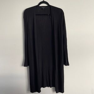Ann Taylor Factory Black Ribbed Cardigan - S
